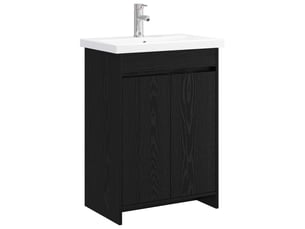 Ensemble de mobilier de salle de bain chêne noir shl2007