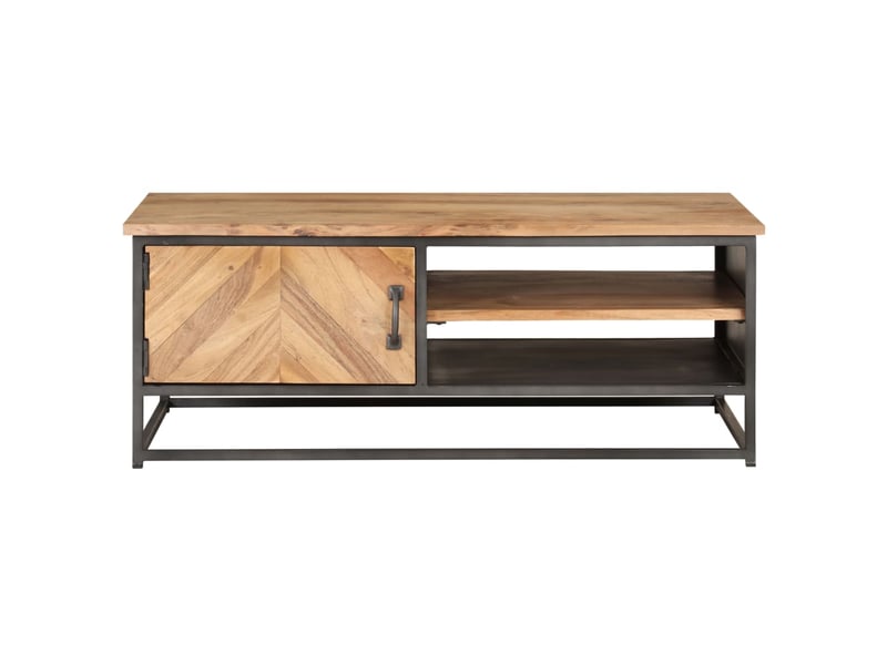  Table basse | table d'appoint salon 90x50x35 cm bois d'acacia massif  - Conforama B