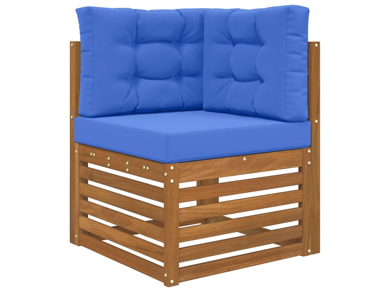  Coussin de canapé d'extérieur, coussin de chaise polyester bleu royal 60 x 60 cm cf54033  - Conforama C