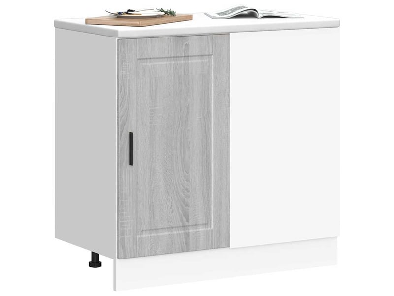  Meuble de rangement, armoire de cuisine porto sonoma gris bois d'ingénierie shl4801  - Conforama C