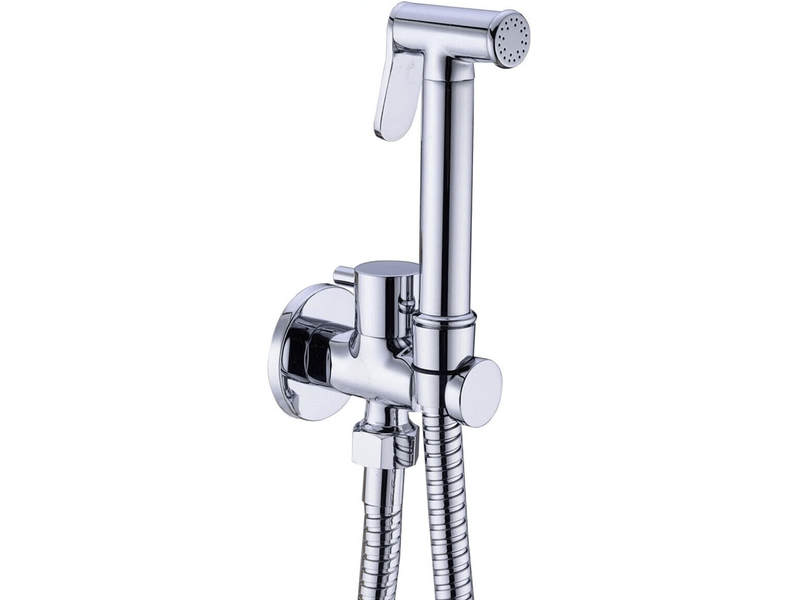  Pulvérisateur de bidet, kit de pulvérisation de bidet portatif en cuivre avec vanne d'arrêt en laiton, chromé  - Conforama A