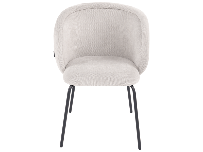 Lot de 2 chaises de salle à manger sarasota tissu blanc cassé  - Conforama E