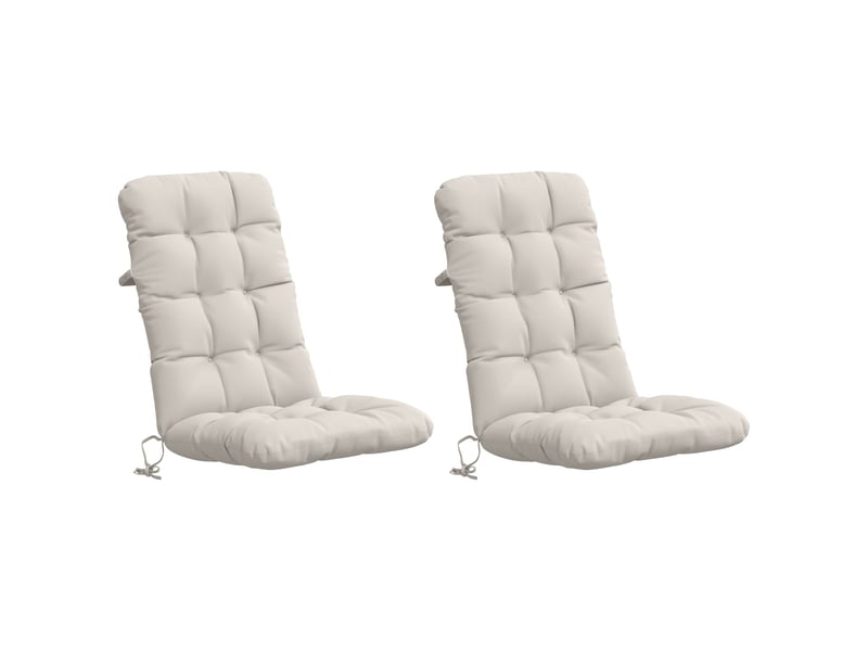  Lot de 2 coussins de chaise à dossier haut vianen cf59301  - Conforama A