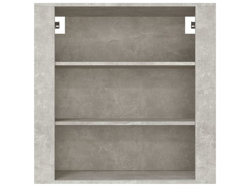 Armoire murale, meuble de rangement gris béton 80x33x80 cm bois d'ingénierie shl85671  - Conforama C