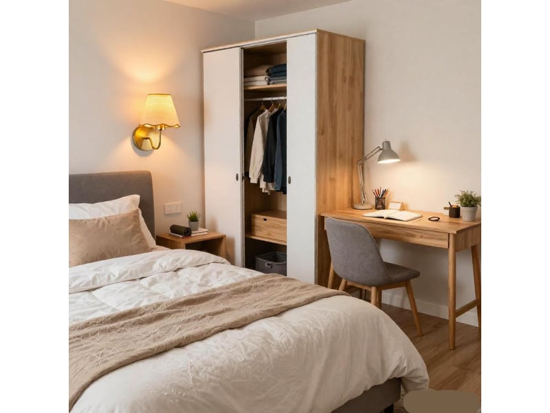  Lot de 2 appliques murales sans fil à piles, dorées avec abat-jour en rotin, ampoules non incluses  - Conforama D