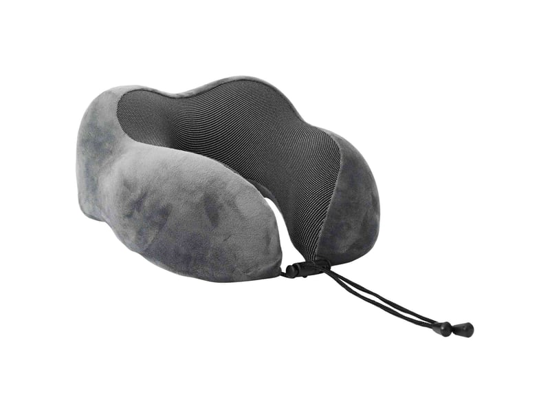 Coussin de voyage pour le cou gris mousse à mémoire de forme cf56382 - Conforama C
