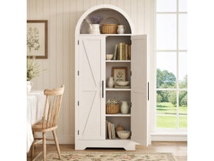 Vitrine coloris blanc 4 étagère(s) MODENVIE - 70 cmx170 cm