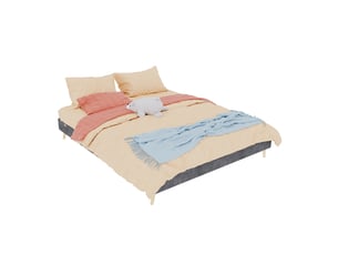 Sommier cadre à lattes 160x200 cm <strong>OKWISH</strong> <strong></strong> épaisseur 14 cm vendu sans tête de lit