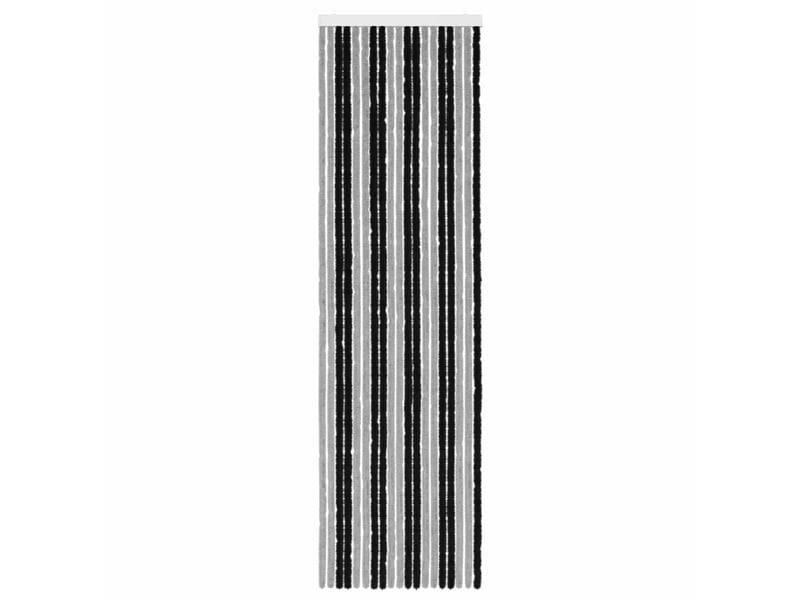 Rideau anti-insectes, moustiquaire en chenille gris et noir 56 x 200 cm cf43463 - Conforama C