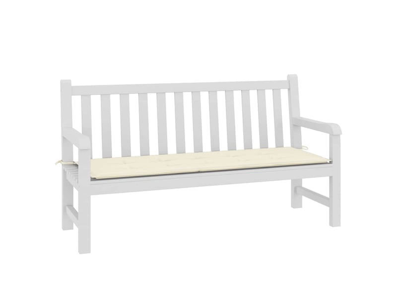  Coussin de banc de jardin, coussin d'assise crème 150x50x3 cm tissu oxford cf52714  - Conforama C