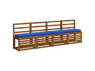 Lot de 2 coussins de banc, coussins d'assise vught 100 % polyester cf58341
