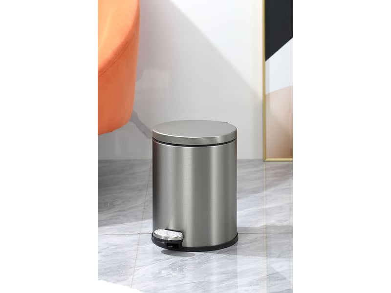  Poubelle salle de bain  avec pédale pour salle de bain et petit espace 6l  - Conforama E