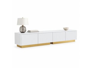 Meuble tv coloris blanc 200 cm OKMYHOME  
