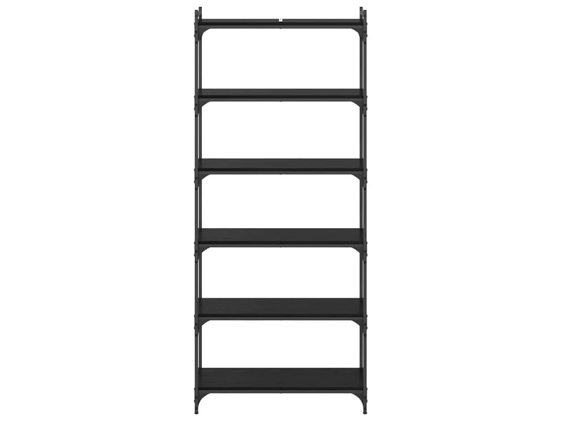  Bibliothèque 6 niveaux, armoire à livres 80 x 30 x 188 cm bois d'ingénierie  - Conforama A