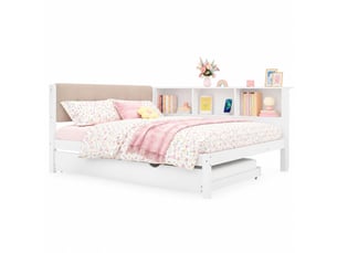 Lit gigogne 140x200 cm    coloris blanc