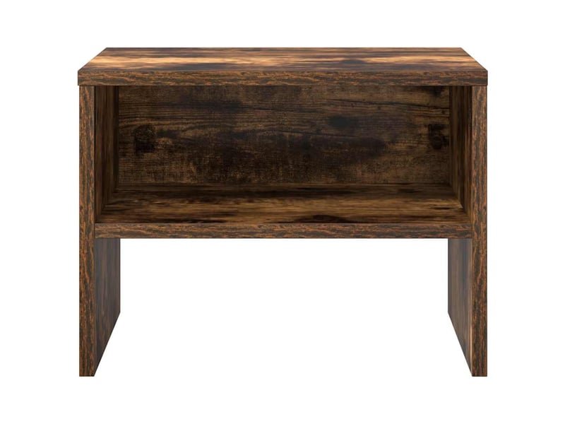  Table de chevet - cabinet de chevet - table de nuit chêne fumé 40x30x30 cm bois d'ingénierie  - Conforama D