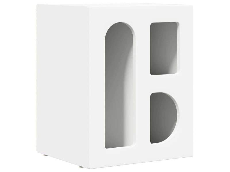 Table de chevet 2 pièces blanc 40 x 35 x 50 cm bois d'ingénierie - Conforama E
