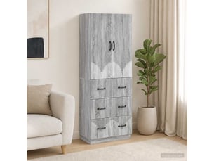 Armoire <strong></strong> <strong></strong> coloris gris largeur 66 cm