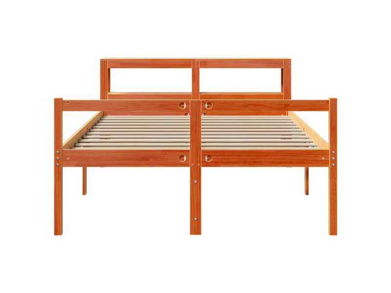  Lit double- lit adulte -  cadre de lit et tête de lit sans matelas  marron 120x200 cm  - Conforama C