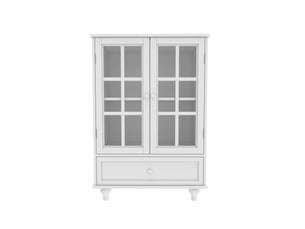 Buffet 2 porte(s) 1 tiroir(s) MODFU - 71 cm coloris blanc
