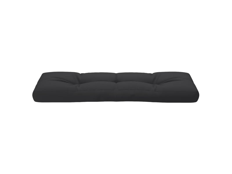  Coussin de palette, coussin de chaise, coussin de canapé noir 120x40x12 cm tissu cf55406  - Conforama E