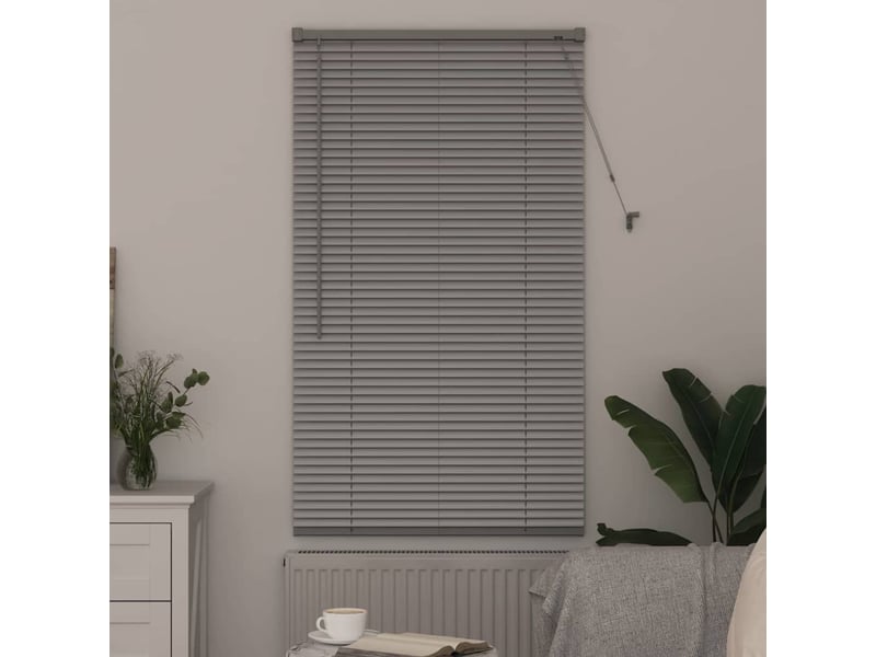  Store vénitien, store de fenêtre argenté 130 x 80 cm 25 mm aluminium cf47558  - Conforama C