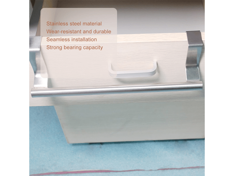 Porte-serviettes de porte d'armoire, support de barre porte-serviettes en acier inoxydable - Conforama C