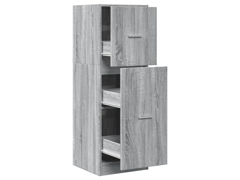  Armoire apothicaire sonoma gris 40x41x118 cm bois d'ingénierie  - Conforama A