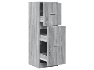 Armoire apothicaire sonoma gris 40x41x118 cm bois d'ingénierie