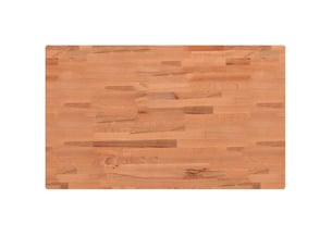 Comptoir de salle de bain, plan de travail 100x60x4 cm bois massif de hêtre cf65718