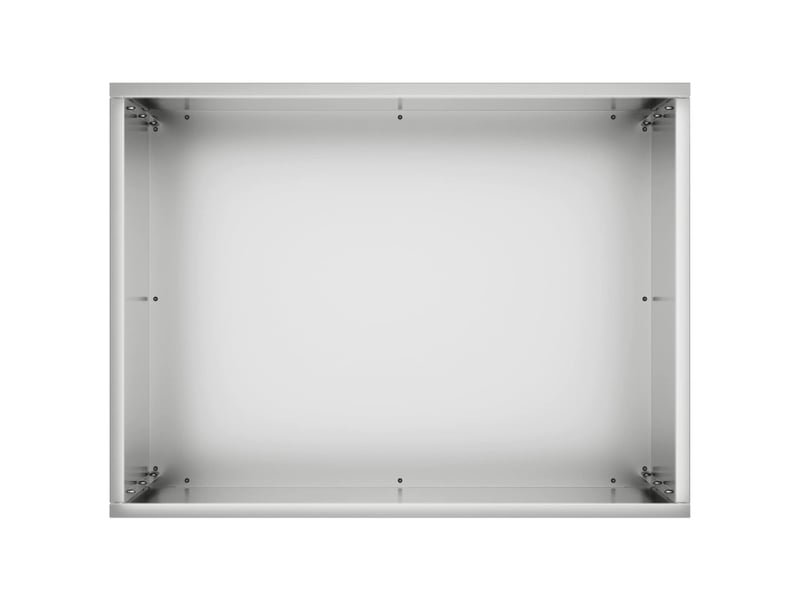Jardinière - cache-pot de jardin argenté 40 x 30 x 50 cm acier galvanisé - Conforama D