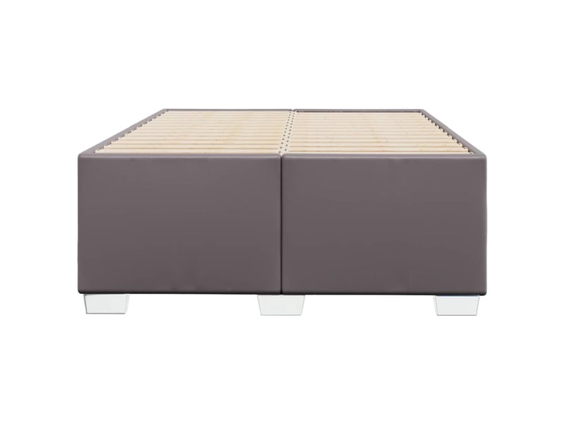  Lit double- lit adulte -  cadre de lit sans matelas gris 120x190 cm similicuir  - Conforama C