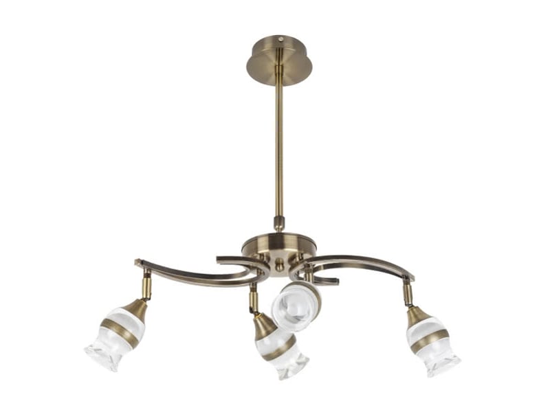 Lampe moderne fabrilamp zodiaco 4 lumières led intégrée cuero 076654014 - Conforama A