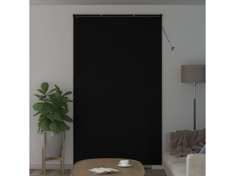  Store vénitien, store de fenêtre noir 213 x 160 cm 25 mm pvc cf48143  - Conforama C