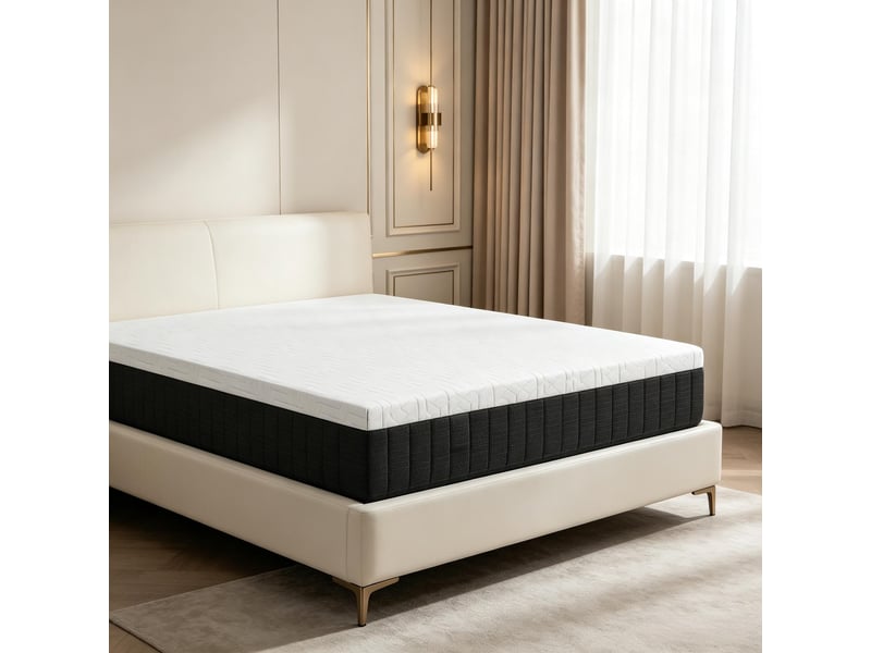  Matelas 2 personnes 140 x 190 cm, mousse à mémoire de forme, épaisseur 25 cm  - Conforama D