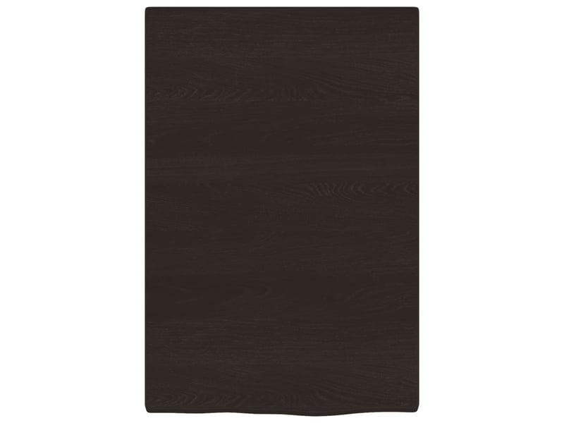 Comptoir de salle de bain, plan de travail marron foncé 40x60x2 cm bois traité cf65845 - Conforama C