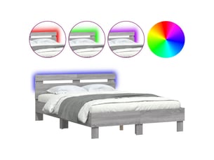Lit 2 places 120x190cm    coloris gris