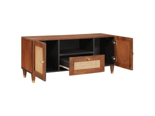 Meuble tv coloris marron 105 cm <strong></strong> <strong></strong>