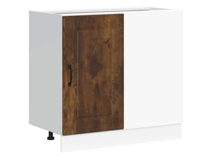 Meuble de rangement, armoire de cuisine kalmar chêne fumé bois d'ingénierie shl4469