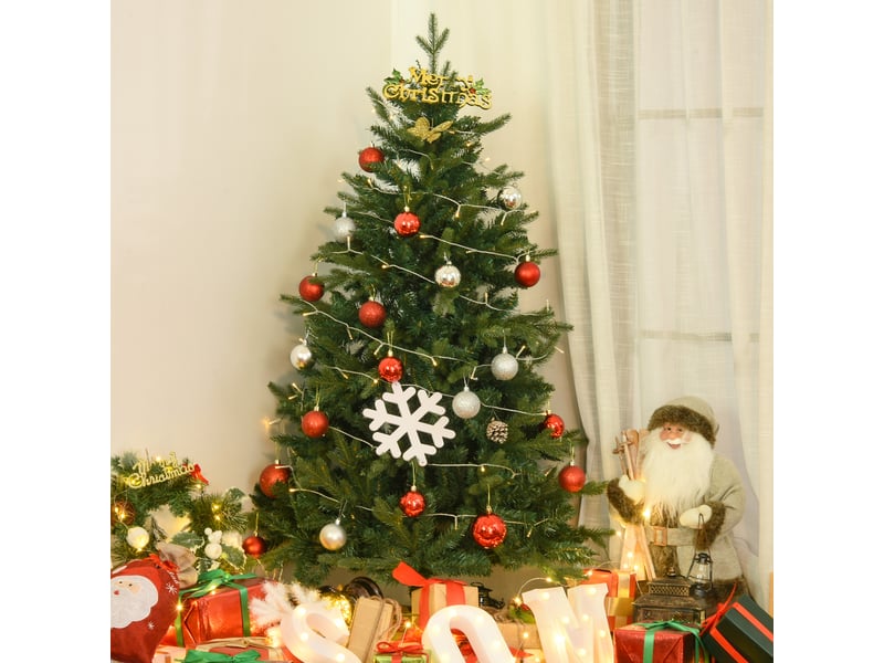  Sapin de noël artificiel de 150 cm, sapin artificiel à 946 branches, décoration de noël avec support en métal pour usage intérieur  - Conforama C