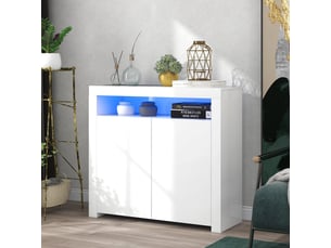 Buffet 2 porte(s) 0 tiroir(s) DZMDIP - 108 cm coloris blanc