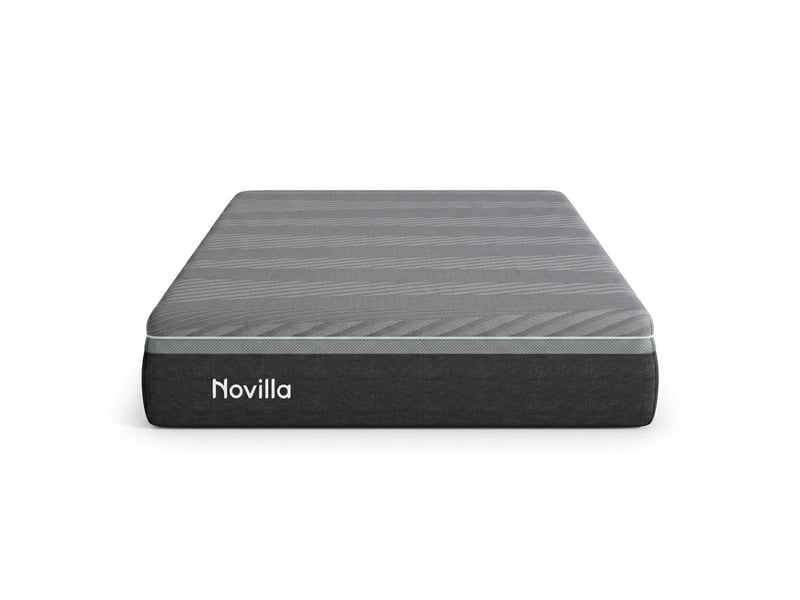  Novilla matelas en mousse 140 x 200 cm, épaisseur 25 cm, 7 zones, housse lavable, tissu oeko-tex, mousse certipur-us  - Conforama A