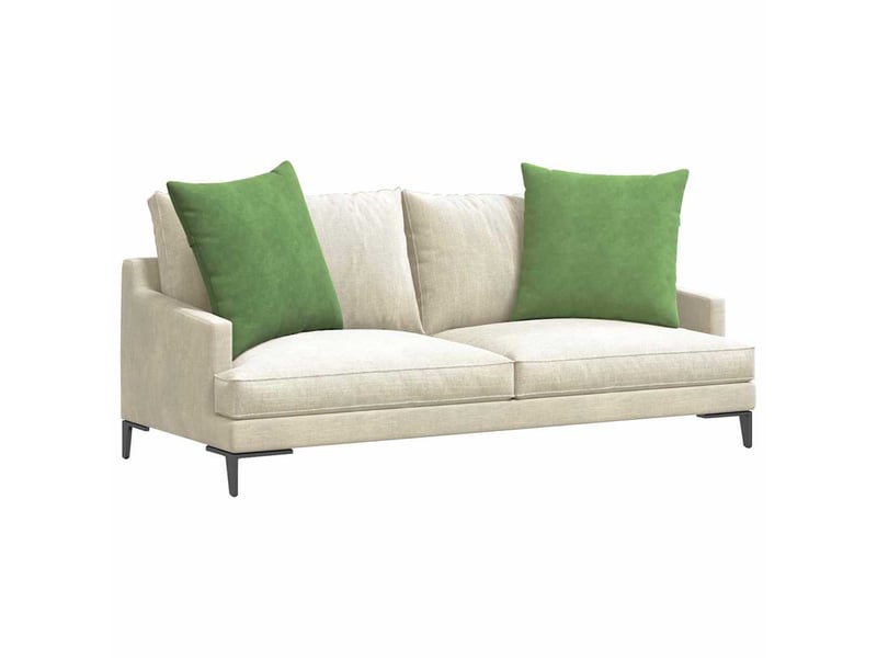 Lot de 2 coussins de canapé, coussins décoratifs vert clair 80 x 80 cm cf59176 - Conforama C