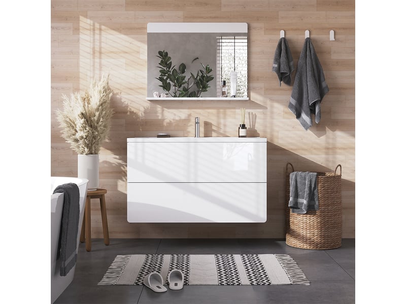  Vicco meubles bain, blanc haute brillanceblanc, 3 pièces  - Conforama C
