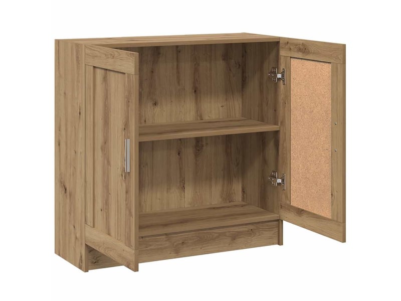  Bibliothèque chêne artisanal 82,5x30,5x80 cm bois d'ingénierie shl9763  - Conforama E