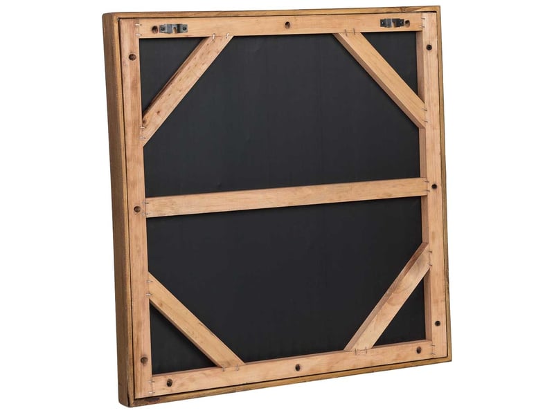  Tableau artisanal en bois recyclé relief vert 62x4x62 cm h  - Conforama D