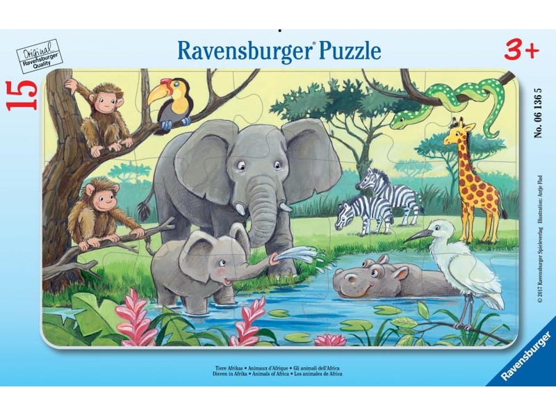  Animaux d'afrique puzzle cadre 15 p  - 06136 - Conforama A