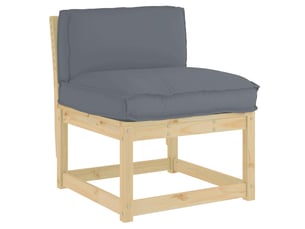 Coussin d'assise, coussin pour chaisecanapé tissu oxford anthracite 70 x 40 x 12 cm cf56643