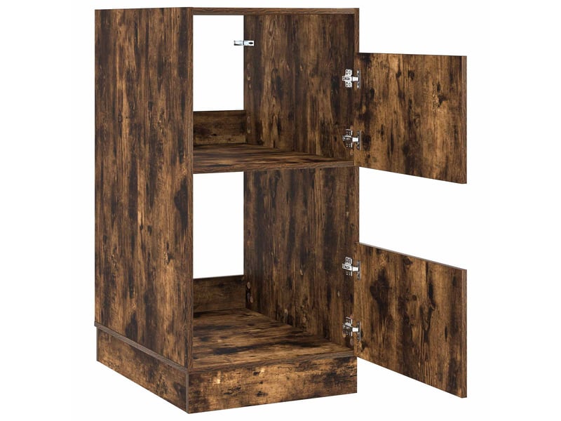 Armoire à laver chêne fumé 50x68x102 cm bois d'ingénierie  - Conforama E