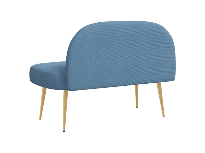  Banc rembourré, banc de lit avec dossier bleu 110x60x76 cm shl43461  - Conforama D